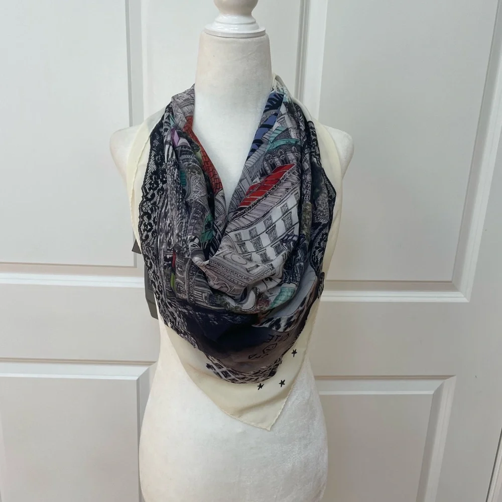 Blondie 85 Zadigcity Night Silk Scarf from Zadig& Voltaire - Picture 12 of 15